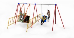 A011-098 - AbilitySwing-Full support seat-With Pull Rope-With Compartment Floor-Two Side Guards-Standard Hangers-Standard